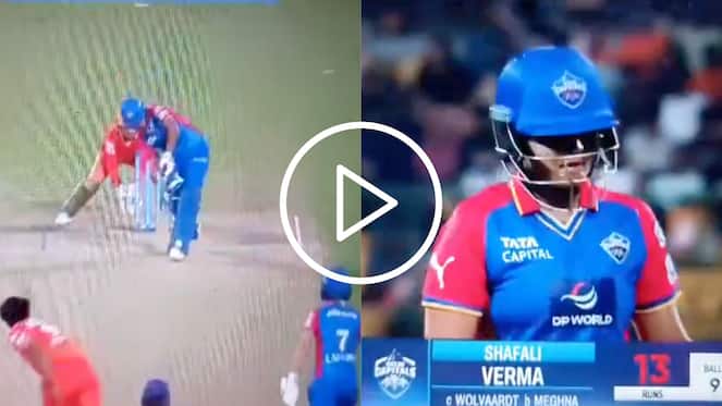 [Watch] Shafali Verma Heartbroken After Being Dismissed Off A Nothing Delivery In WPL